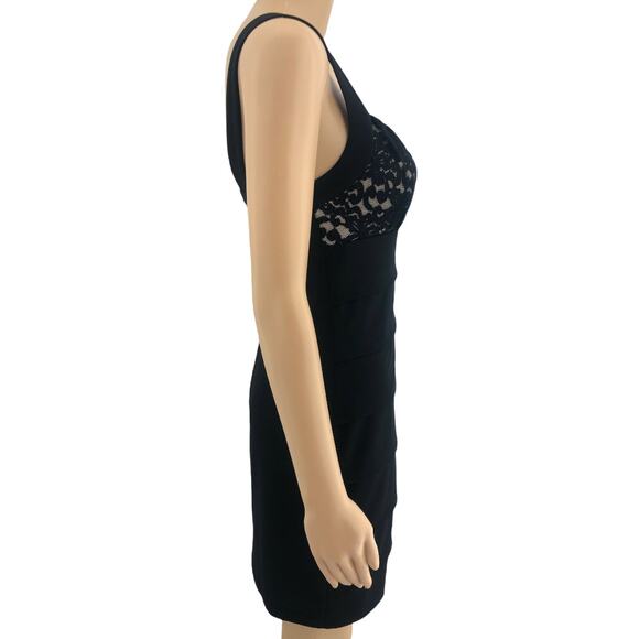 Sweet Storm MEDIUM Womens Y2K Black Lace Bandage Sheath Mini Dress - Picture 3 of 5